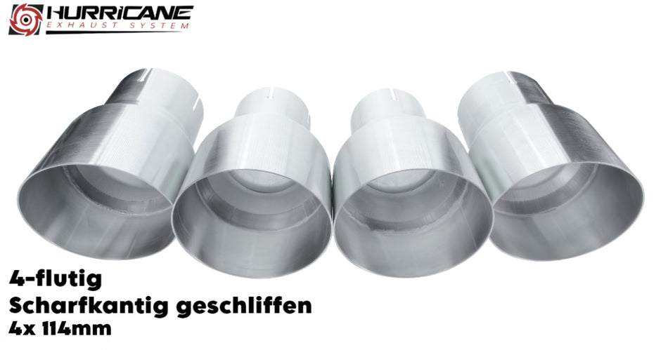 4-flutig Scharfkantig geschliffen (4x114mm)