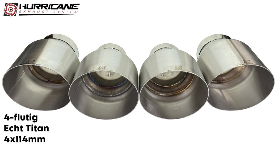 4-flutig Echt Titan (4x114mm)