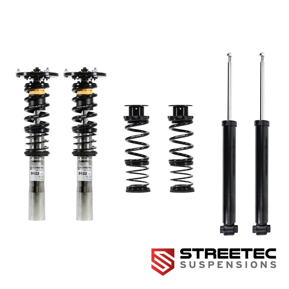 STREETEC ultraLOW Gewindefahrwerk V2 Edelstahl - 50mm mit Stützlager