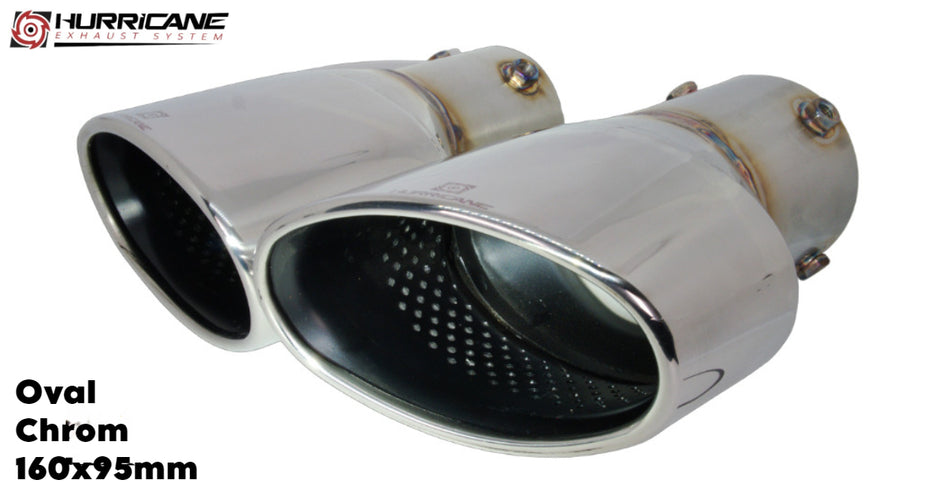Oval Chrom (160x95mm)