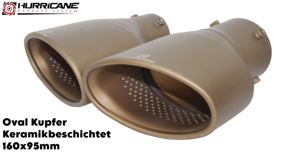 Oval Kupfer Keramikbeschichtet (160x95mm)