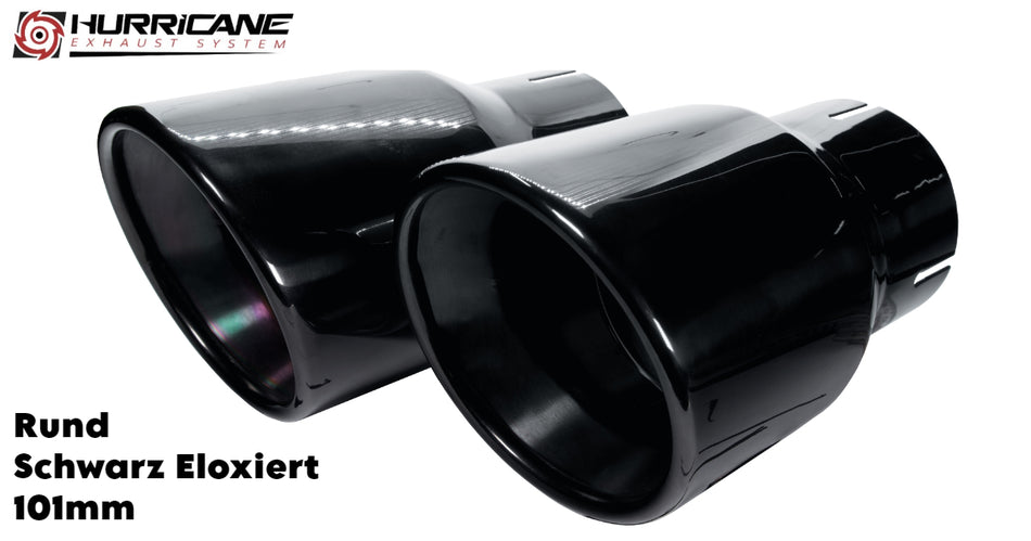Rund schwarz eloxiert (101mm)
