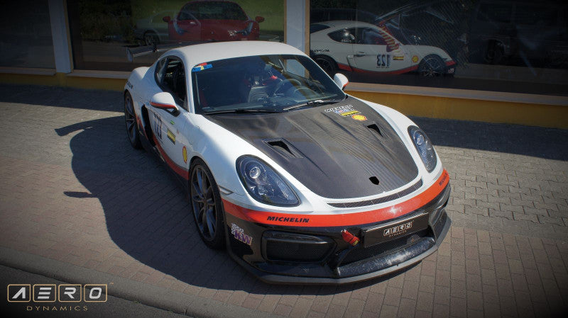 AERO Fronthaube Carbon für Porsche 718 Cayman / Boxster / Spyder (982) + Cayman / Boxster (981)