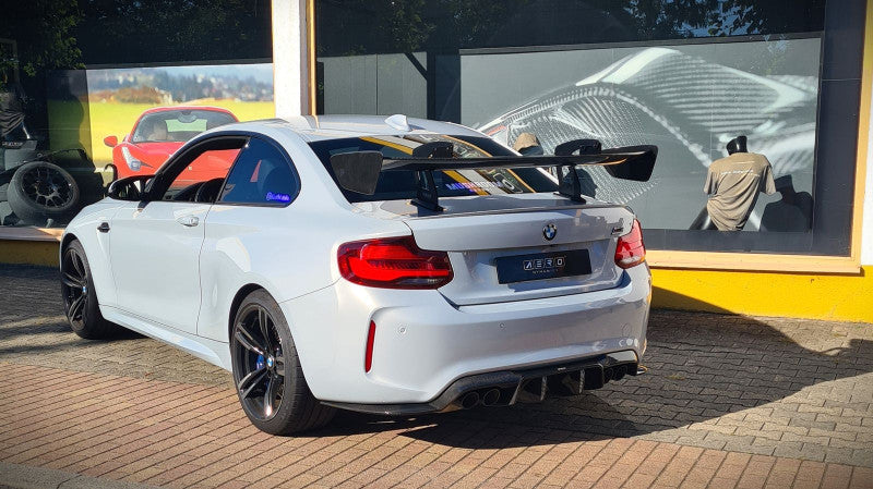 AERO Heckflügel GT-Track Schwanenhals für BMW M2 / M2 Competition / M2 CS F87 Coupe