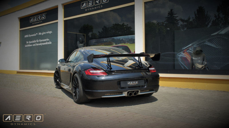 AERO Heckflügel Schwanenhals Carbon für Porsche Cayman 987