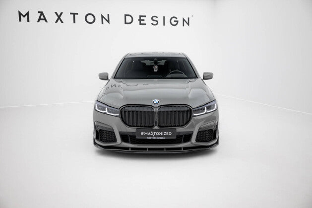 Carbon Frontlippe + ABS Diffusor passend für BMW 7 M-Paket G11 FL schwarz Hochglanz
