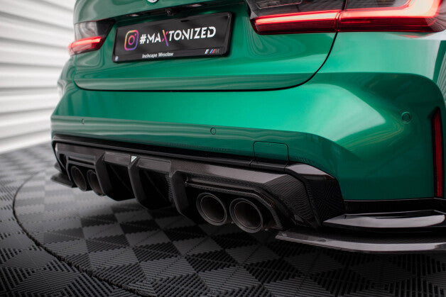 Carbon Heckansatz Diffusor passend für BMW M3 Limousine / Touring G80 / G81