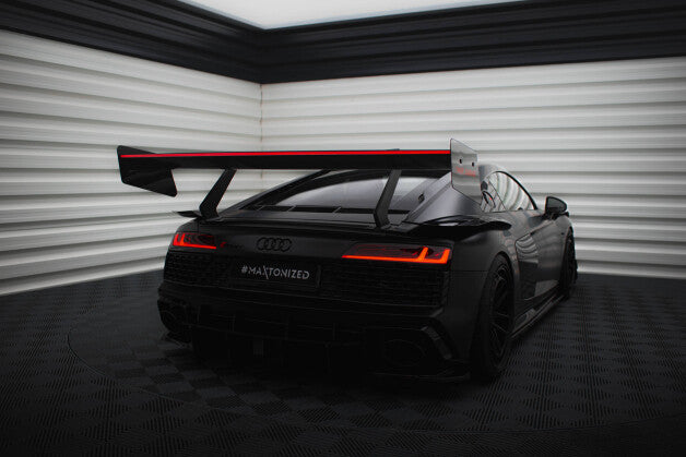 Carbon Heckspoiler Heckflügel + LED passend für Audi R8 Mk2