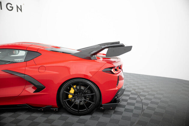 Carbon Heckspoiler Heckflügel + LED passend für Chevrolet Corvette C8 (4255647857210)