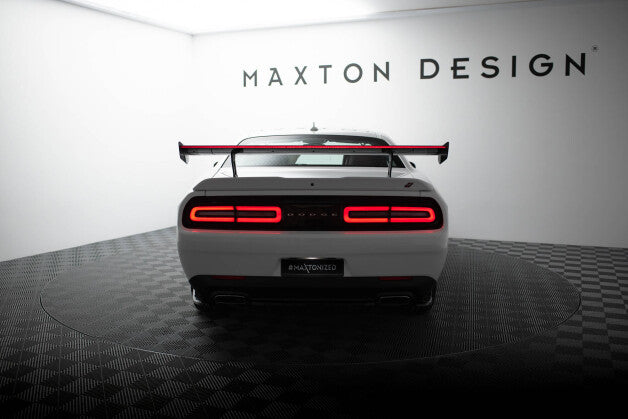 Carbon Heckspoiler Heckflügel + LED passend für Dodge Challenger Mk3 (4255647857197)