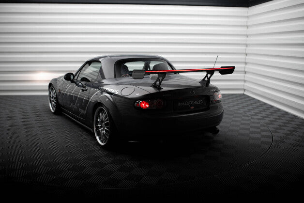 Carbon Heckspoiler Heckflügel + LED passend für Mazda MX5 Hardtop NC(MK3)