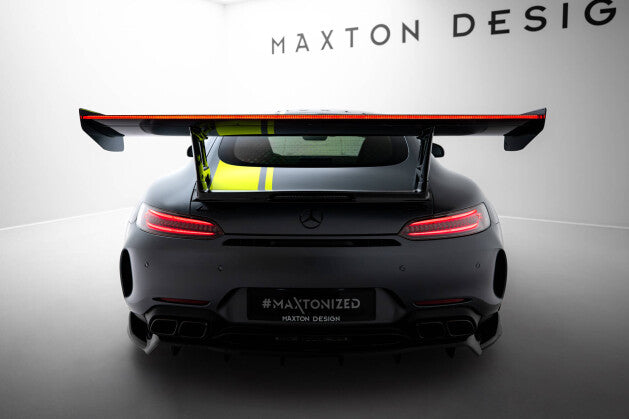 Carbon Heckspoiler Heckflügel + LED passend für Mercedes-AMG GTR C190 FL