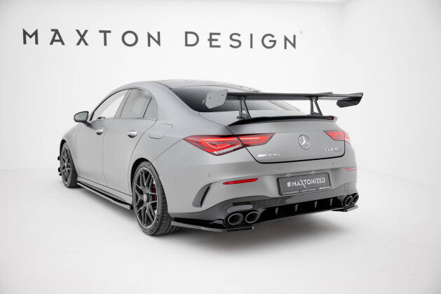 Carbon Heckspoiler Heckflügel mit Schwan Halterung passend für Mercedes CLA Coupe C118 / C118 FL