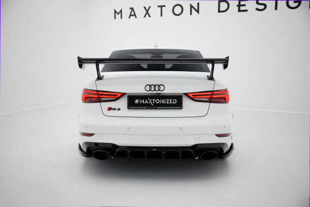 Carbon Heckspoiler Heckflügel Standfuß Außen passend für Audi A3 / A3 S-Line / S3 / RS3 Limousine 8V / 8V FL