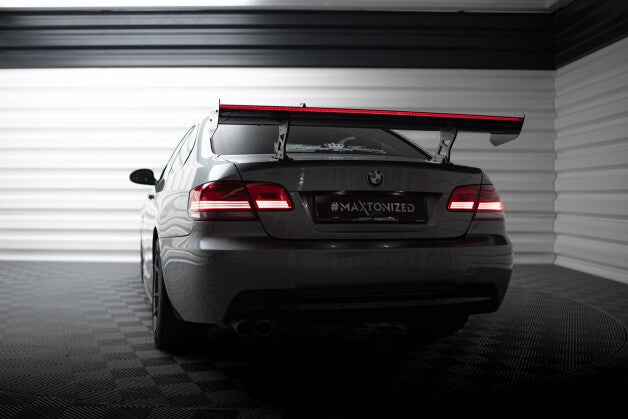 Carbon Heckspoiler Heckflügel Standfuß Innen + LED passend für BMW 3er / M3 Coupe E92
