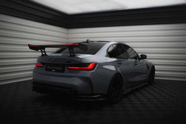 Carbon Heckspoiler Heckflügel Standfuß Innen + LED passend für BMW M3 G80 / M340i G20 / 3 M-Paket G20 / 3 Standard G20
