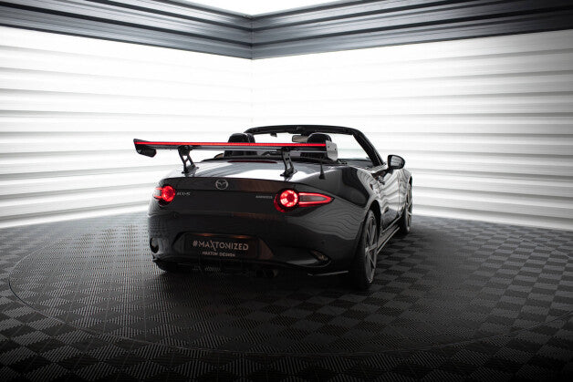 Carbon Heckspoiler Heckflügel Standfuß Innen + LED passend für Mazda MX-5 ND (Mk4)