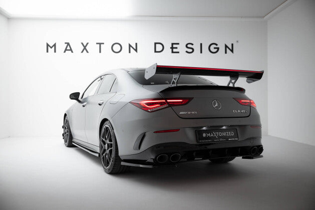 Carbon Heckspoiler Heckflügel Standfuß Innen + LED passend für Mercedes CLA Coupe C118 / C118 FL