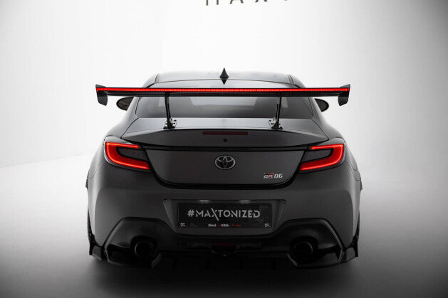 Carbon Heckspoiler Heckflügel Standfuß Innen + LED passend für Toyota GR86 / Subaru BRZ Mk2