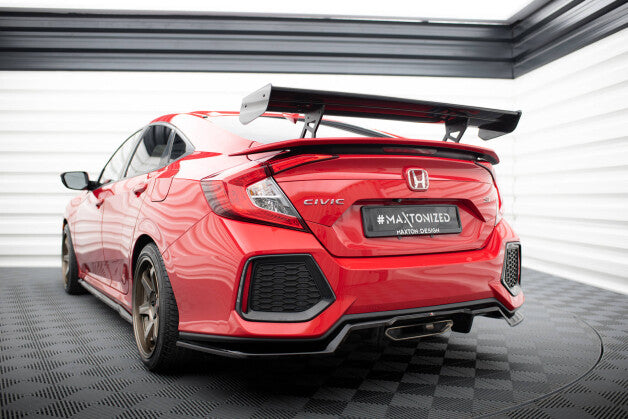 Carbon Heckspoiler Heckflügel Standfuß Innen passend für Honda Civic SI Mk10