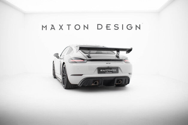 Carbon Heckspoiler Heckflügel Standfuß Innen V.1 passend für Porsche 718 Cayman 982c