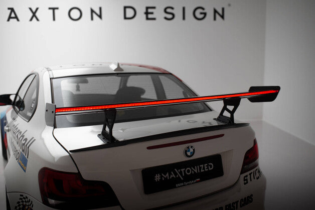Carbon Heckspoiler Heckflügel Standfuß Innen V.2 + LED passend für BMW 1er M E82