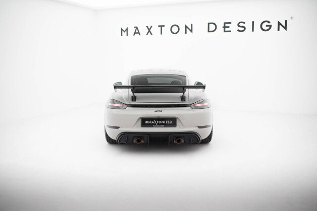 Carbon Heckspoiler Heckflügel Standfuß Innen V.2 passend für Porsche 718 Cayman 982c
