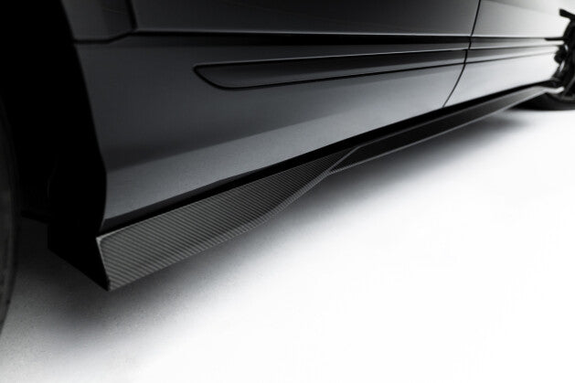 Carbon Seitenschweller Ansatz (Paar) passend für Audi SQ8 / Q8 S-Line Mk1 FL