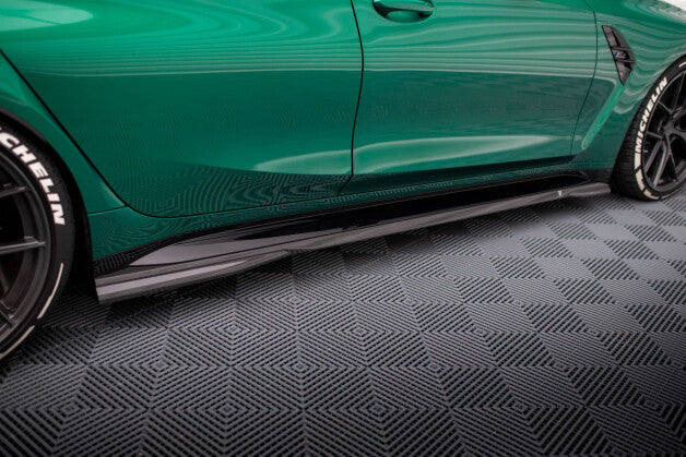 Carbon Seitenschweller Ansatz (Paar) passend für BMW M3 Limousine / Touring G80 / G81