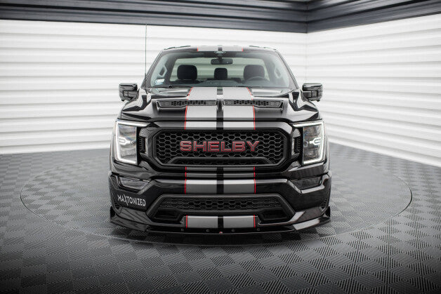 Cup Spoilerlippe Front Ansatz für Shelby F150 Super Snake schwarz Hochglanz