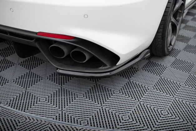 Diffusor Flaps passend für Alfa Romeo Giulia Quadrifoglio schwarz Hochglanz