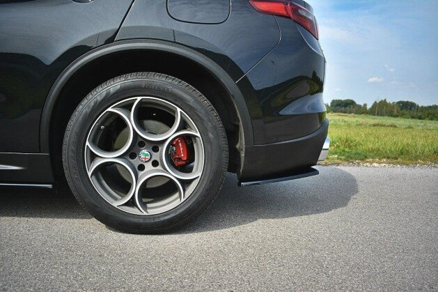 Diffusor Flaps passend für Alfa Romeo Stelvio Mk1 schwarz Hochglanz
