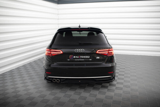 Diffusor Flaps passend für Audi A3 Sportback 8V FL schwarz Hochglanz