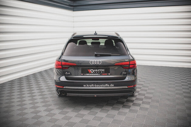 Diffusor Flaps passend für Audi A4 B9 schwarz Hochglanz