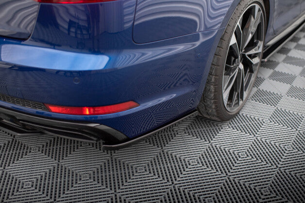 Diffusor Flaps passend für Audi A4 Competition B9 schwarz Hochglanz