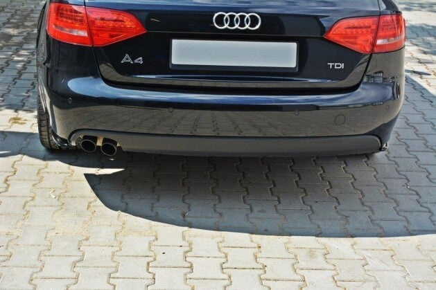 Diffusor Flaps passend für Audi A4 Limousine / Avant B8 schwarz Hochglanz
