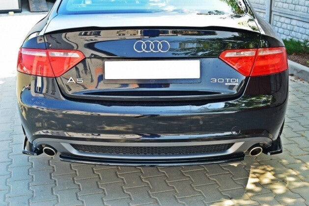 Diffusor Flaps passend für Audi A5 Coupe / Sportback S-Line 8T schwarz Hochglanz