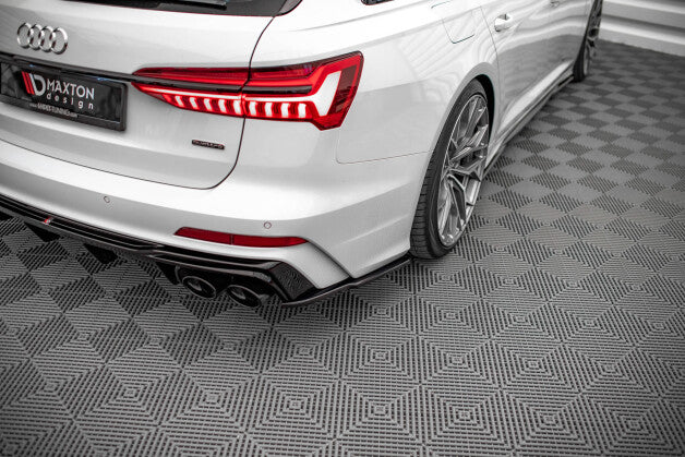 Diffusor Flaps passend für Audi A6 S-Line / S6 C8 / C8 FL schwarz Hochglanz