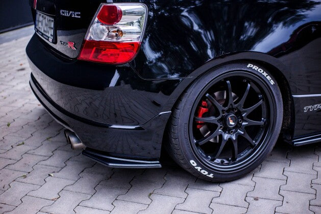 Diffusor Flaps passend für Audi Honda Civic EP3 (MK7) TYPE-R/S FL schwarz Hochglanz