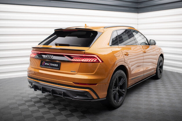 Diffusor Flaps passend für Audi Q8 S-line Mk1 schwarz Hochglanz