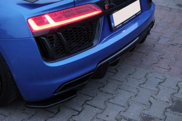 Diffusor Flaps passend für Audi R8 Mk.2 schwarz Hochglanz