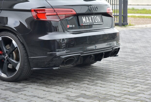 Diffusor Flaps passend für Audi RS3 8V FL Sportback schwarz Hochglanz