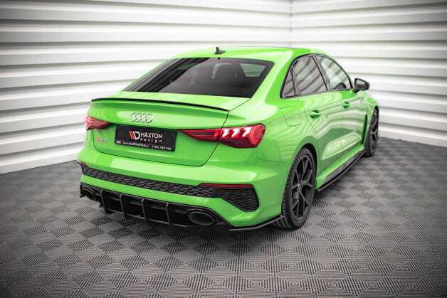 Diffusor Flaps passend für Audi RS3 Limousine 8Y roter Kern