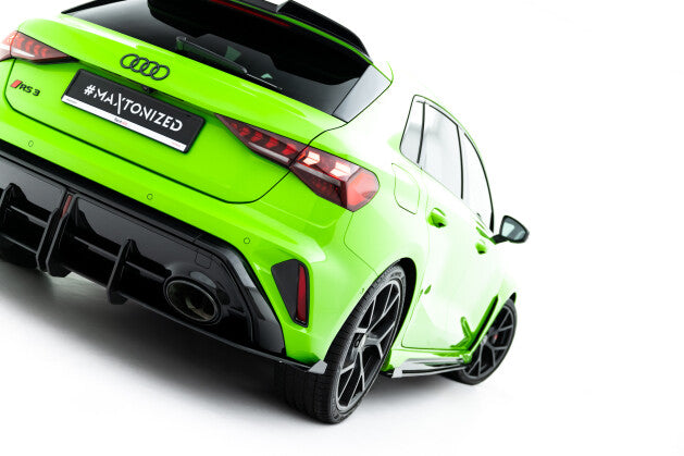 Diffusor Flaps passend für Audi RS3 Sportback 8Y FL schwarz Hochglanz