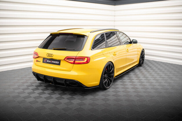 Diffusor Flaps passend für Audi RS4 B8 schwarz matt