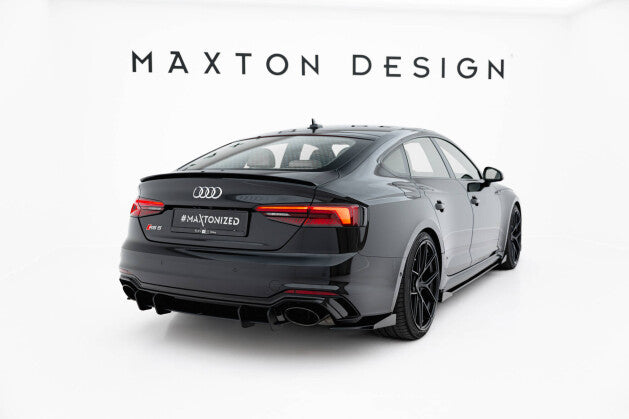 Diffusor Flaps passend für Audi RS5 Coupe / Sportback F5 schwarz Hochglanz (4255647855438)