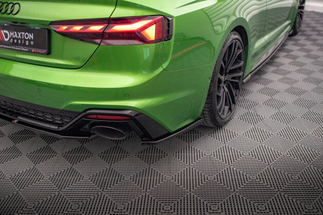 Diffusor Flaps passend für Audi RS5 F5 FL schwarz Hochglanz