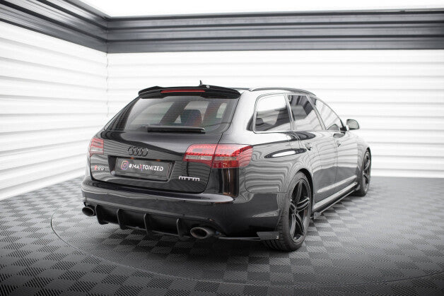Diffusor Flaps passend für Audi RS6 Avant C6 schwarz Hochglanz (4255647828678)