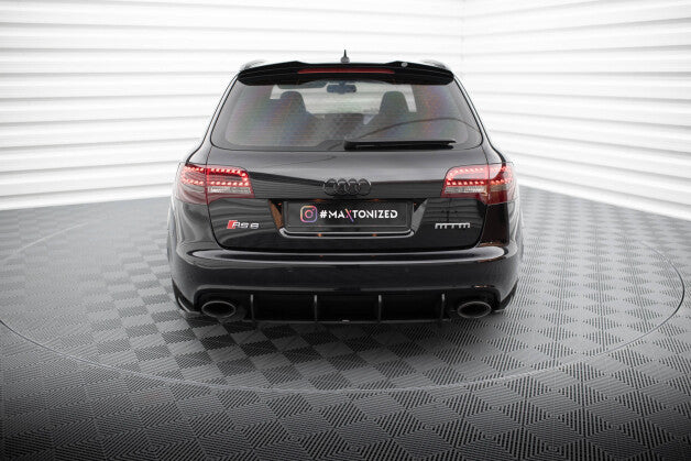 Diffusor Flaps passend für Audi RS6 Avant C6 schwarz matt