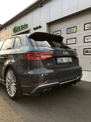Diffusor Flaps passend für Audi S3 8V FL schwarz Hochglanz
